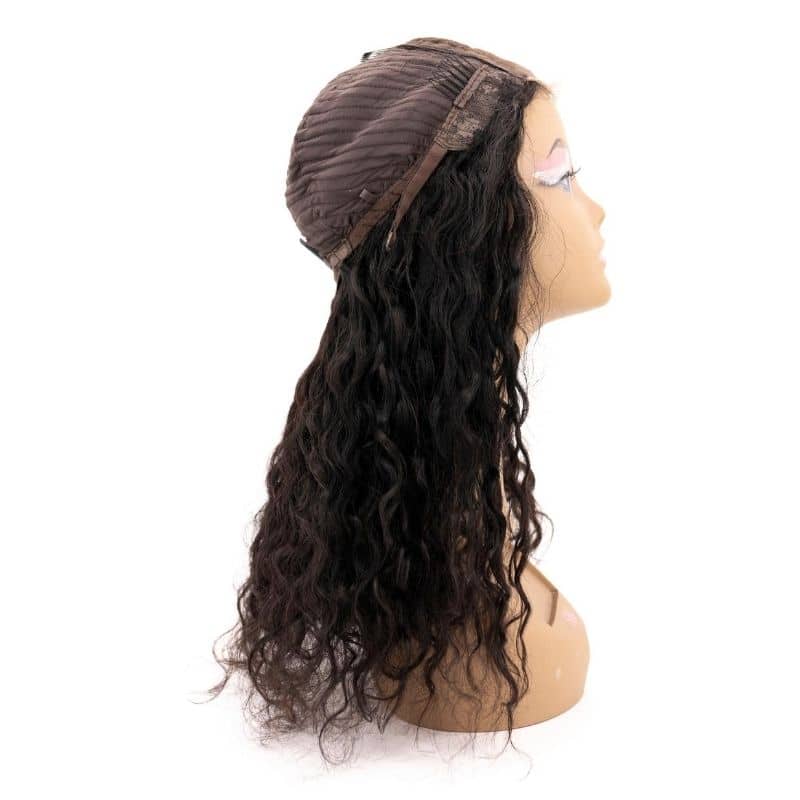 Messy Curl Transparent Closure Wig